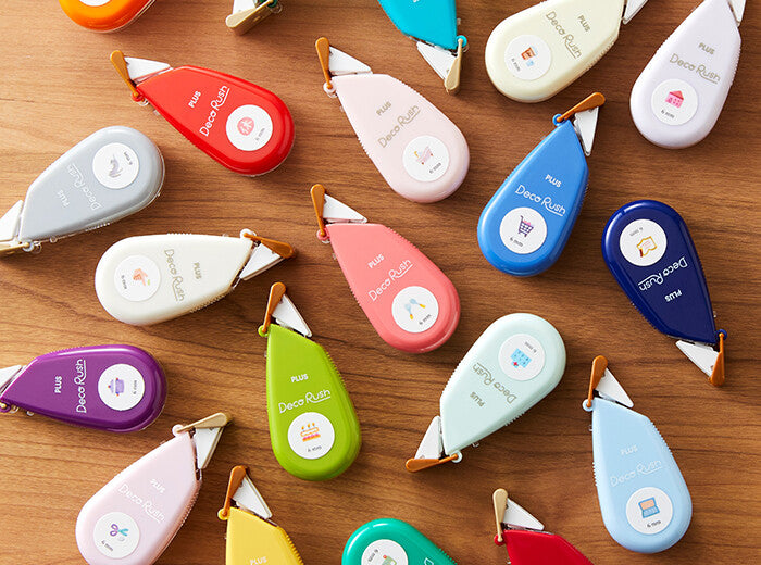 PLUS Deco Rush tape range with colourful display of tapes