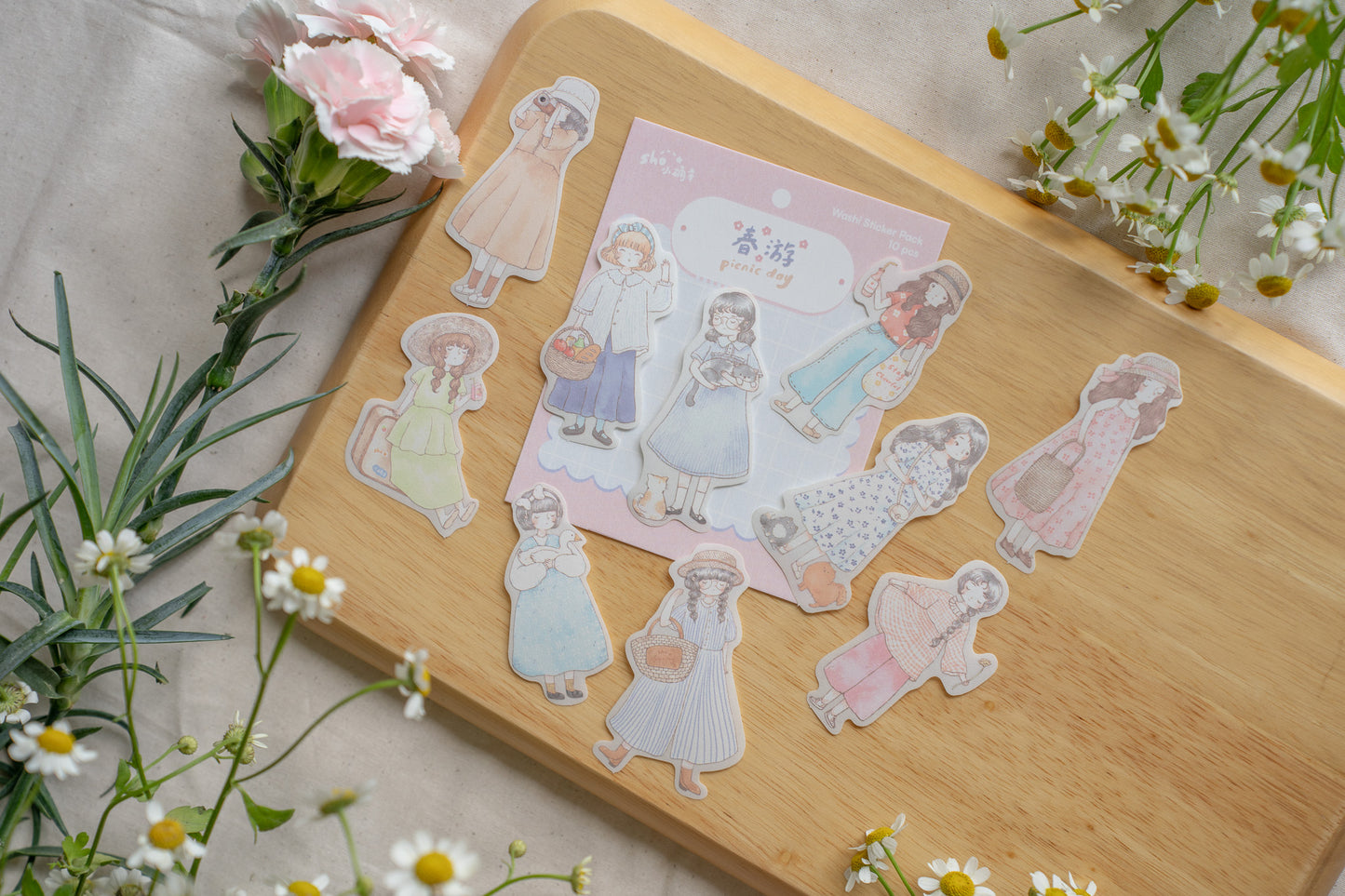 Sho Little Happiness Flake Stickers - Picnic Day