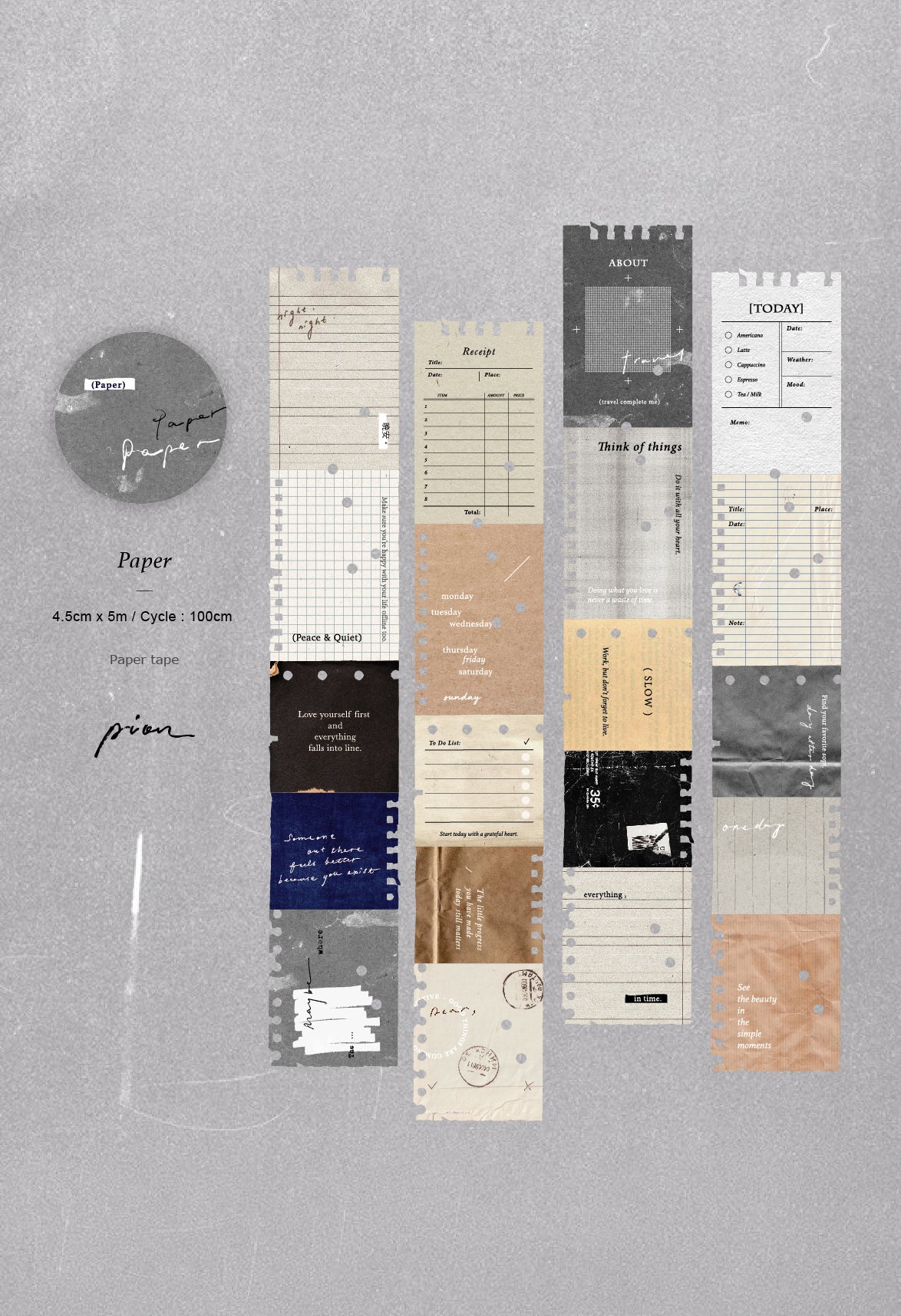 Pion Kiss-Cut Paper Tape - Paper