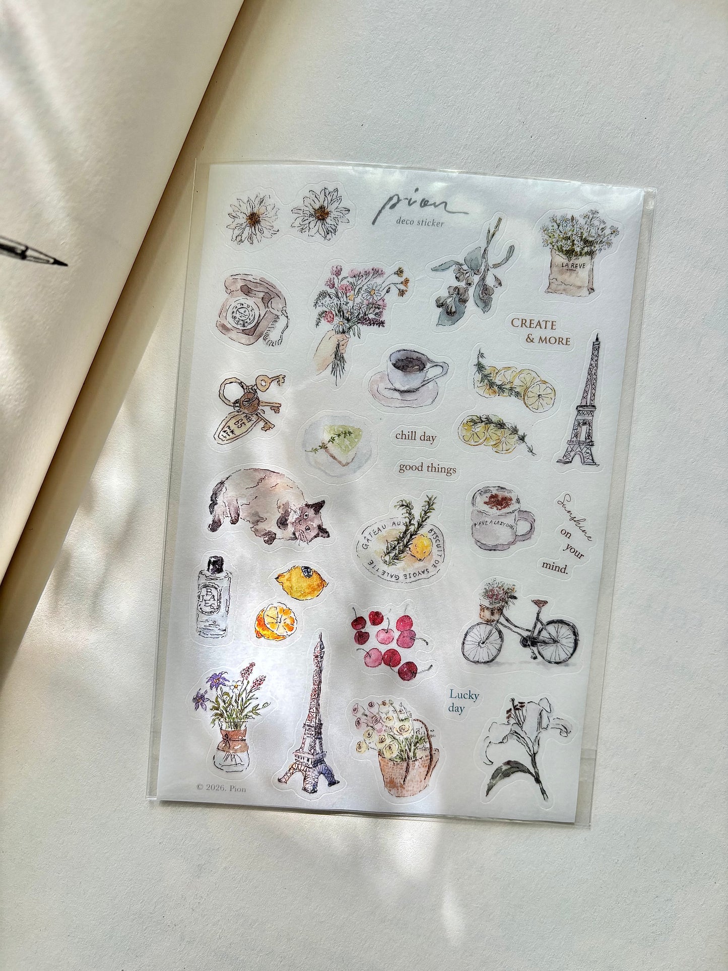 Pion Sticker Sheet - Chill
