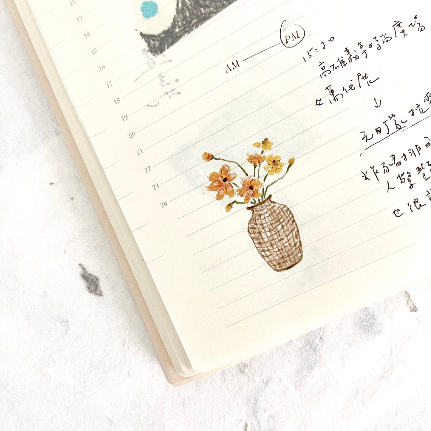 Pion Transfer Sticker Sheet - Floral