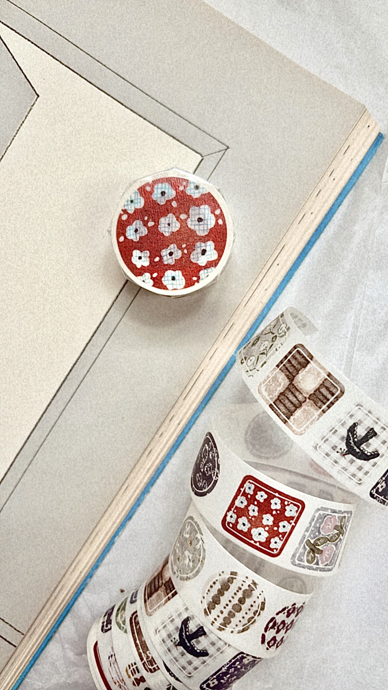 Pion Kiss-Cut Washi Tape - Coaster