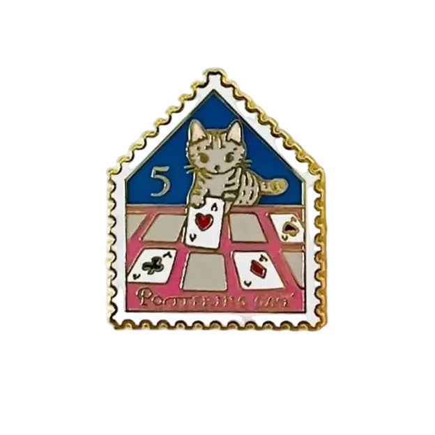 Pottering Cat Enamel Pin - Memory Card Game