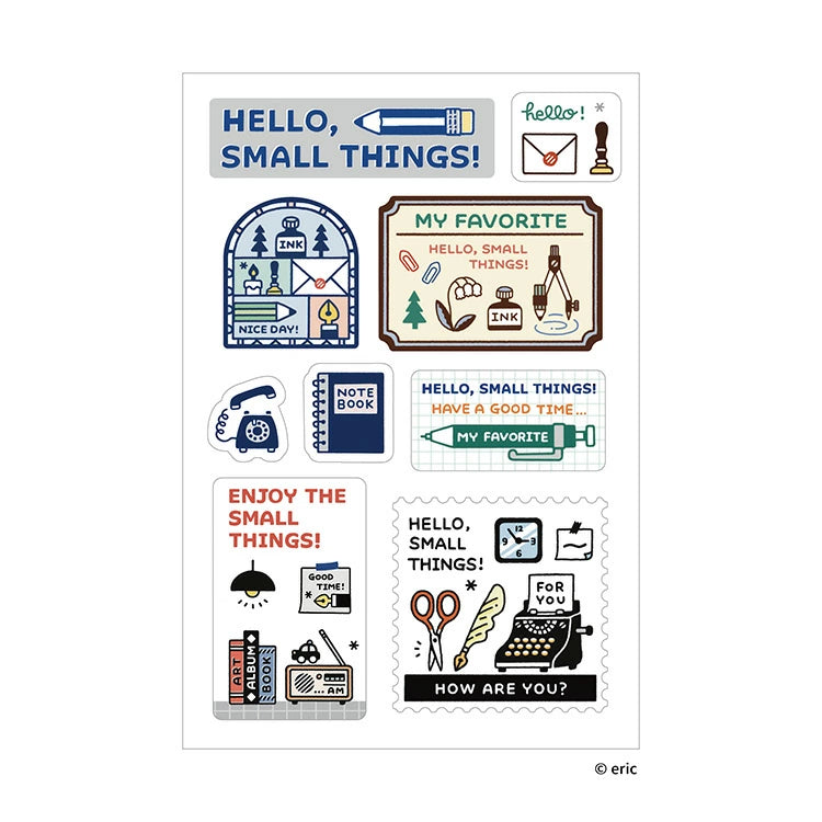 Sanby x Eric Small Things Multi-Sticker Sheet with my favorite things theme