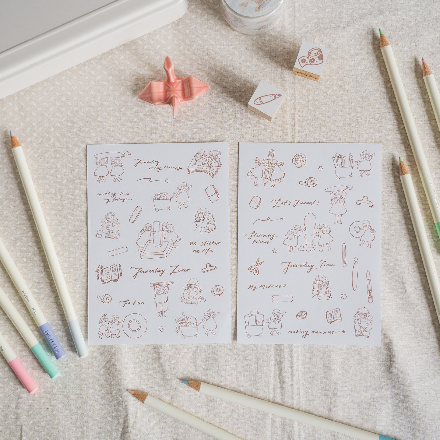 Sho Little Happiness Sticker Sheet - Stationery Friends
