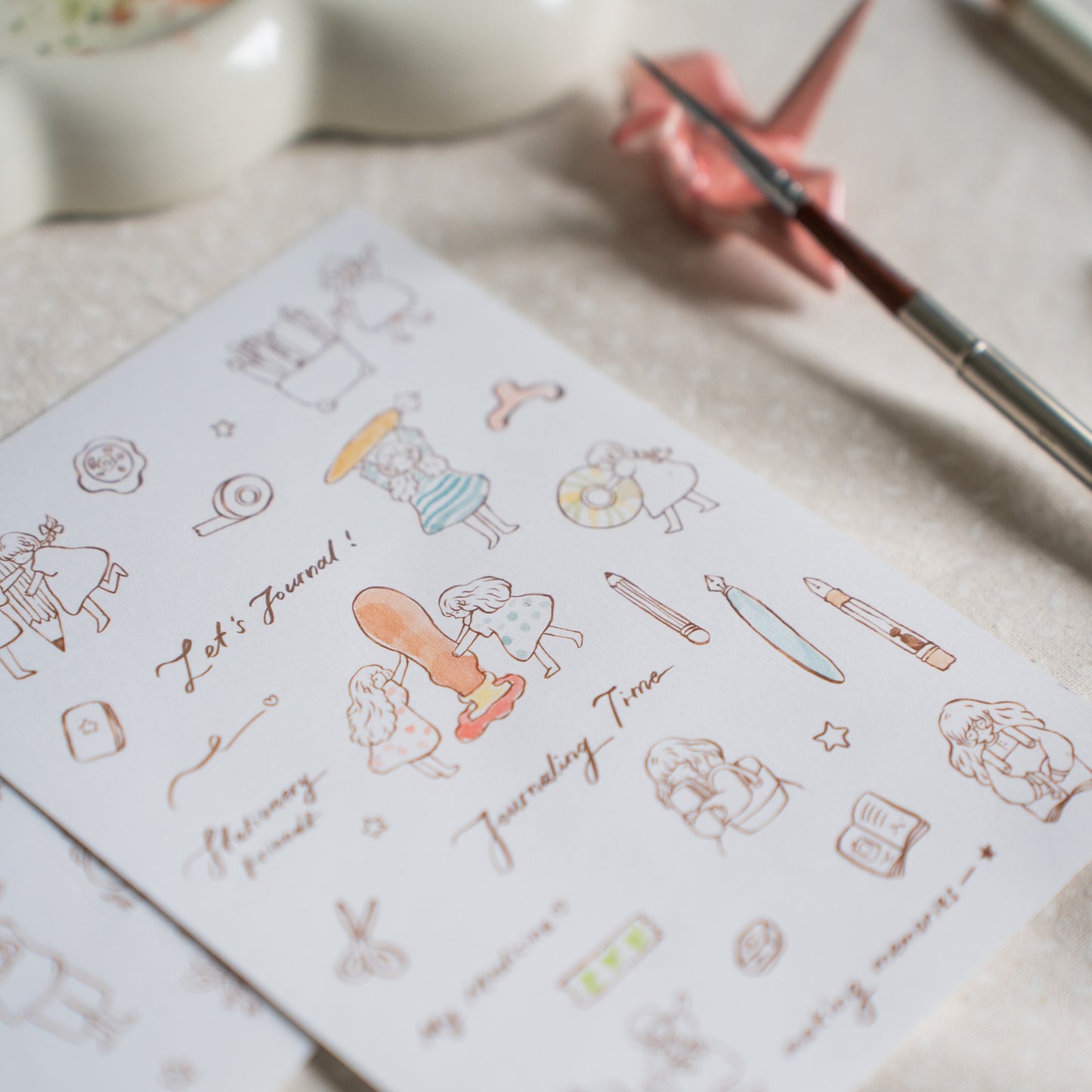 Sho Little Happiness Sticker Sheet - Stationery Friends