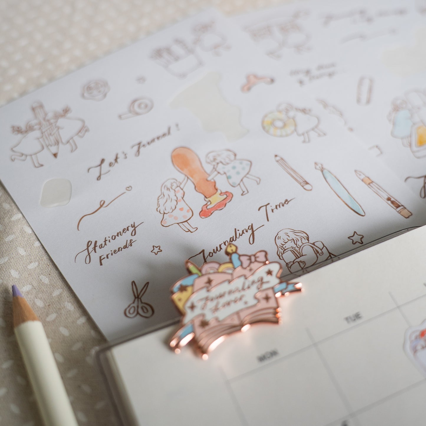 Sho Little Happiness Sticker Sheet - Stationery Friends