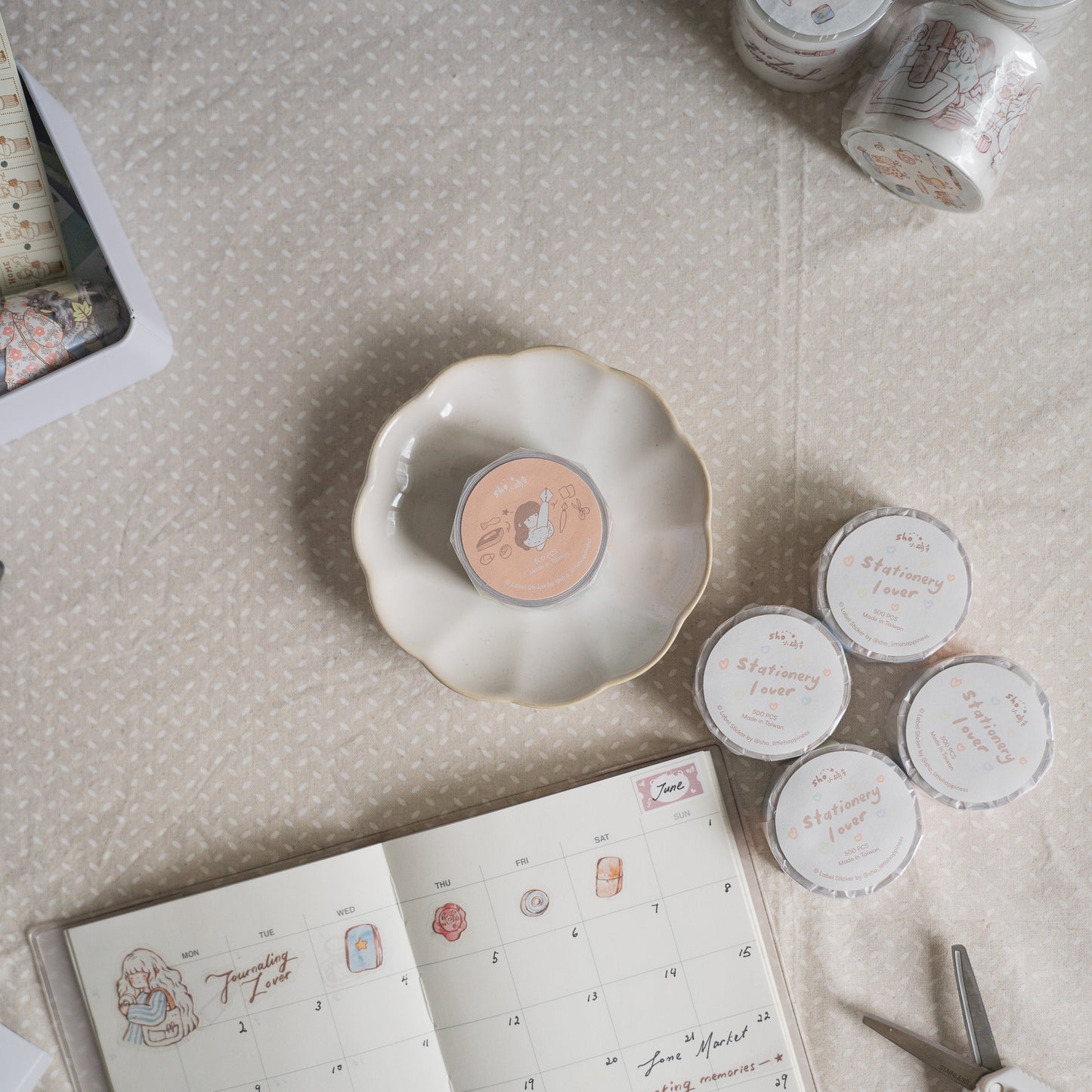 Sho Little Happiness Label Stickers - Stationery Lover