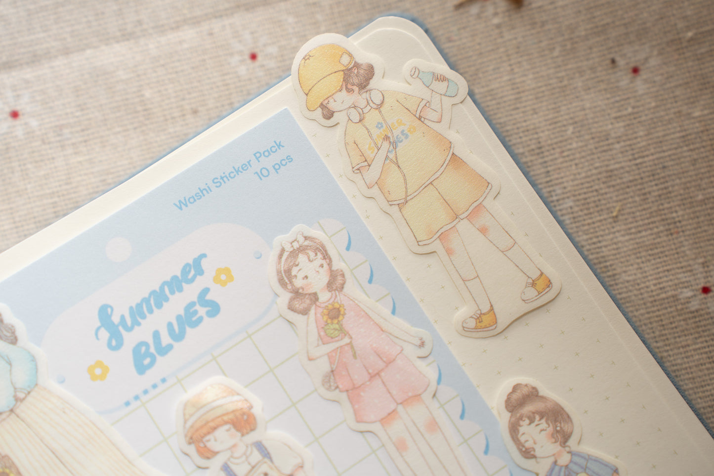 Sho Little Happiness Flake Stickers - Summer Blues