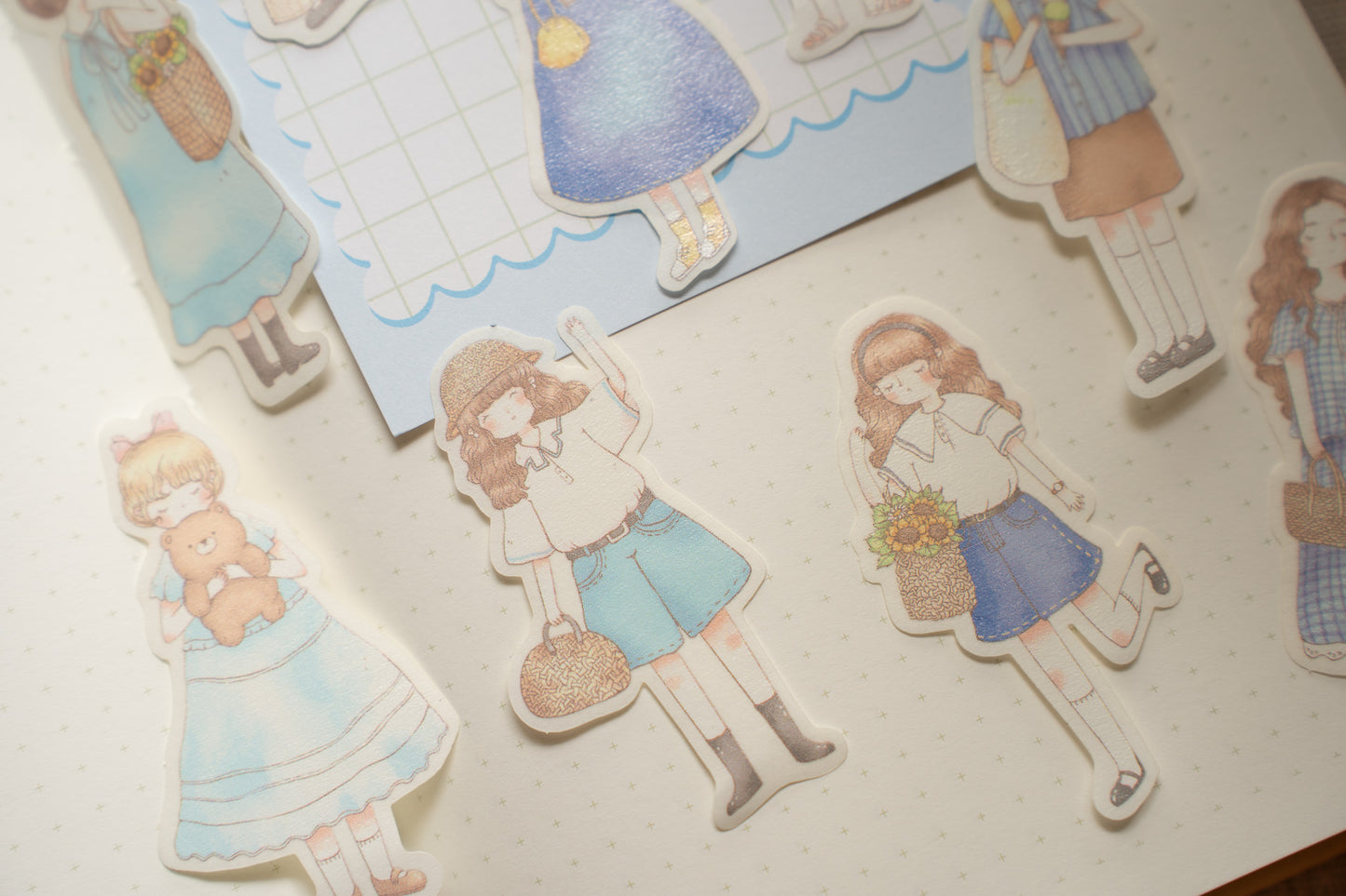 Sho Little Happiness Flake Stickers - Summer Blues