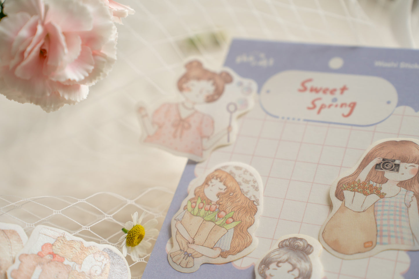 Sho Little Happiness Flake Stickers - Summer Blues
