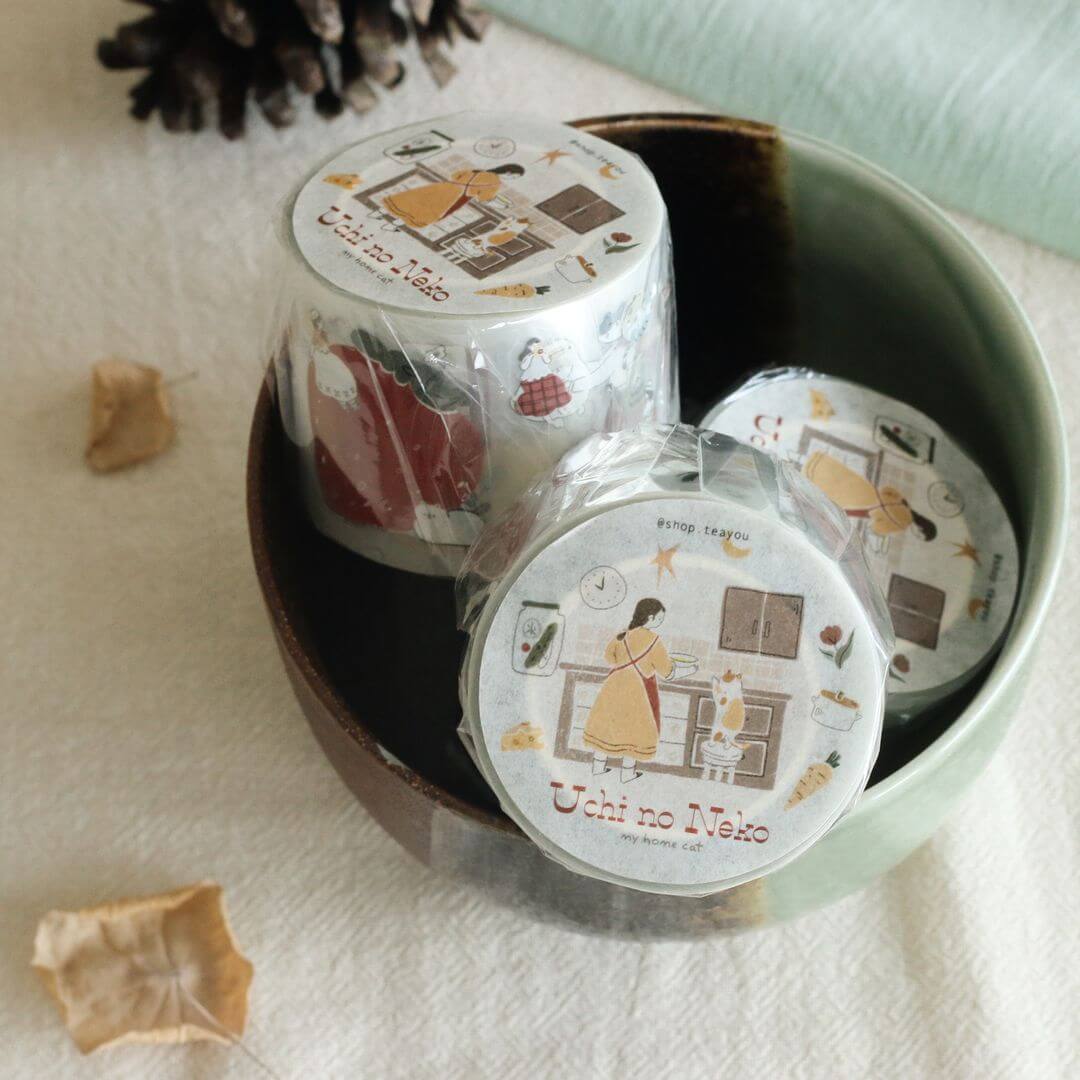 TeaYou Kiss-Cut PET Tape - Uchi No Neko (My Home Cat) (Loop)