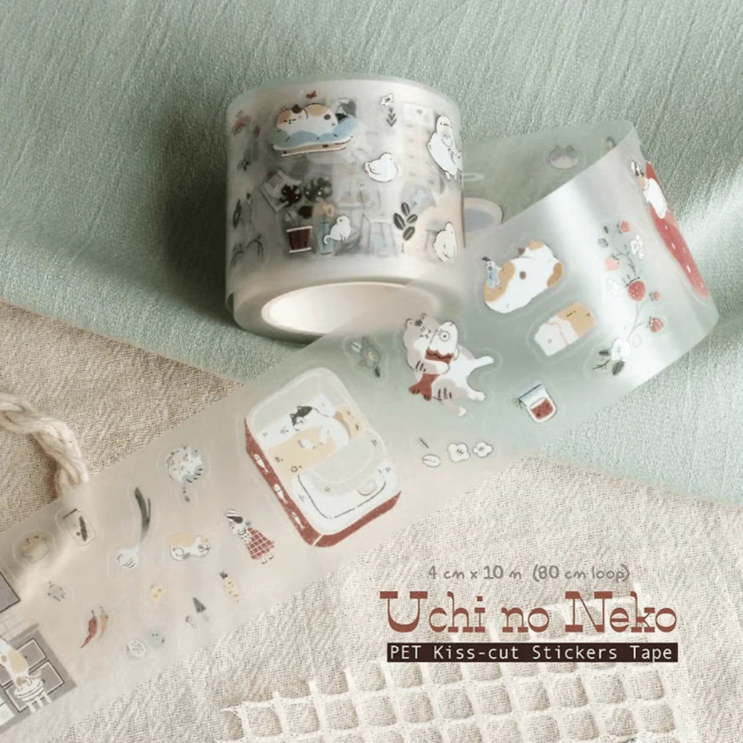 TeaYou Kiss-Cut PET Tape - Uchi No Neko (My Home Cat) (Loop)