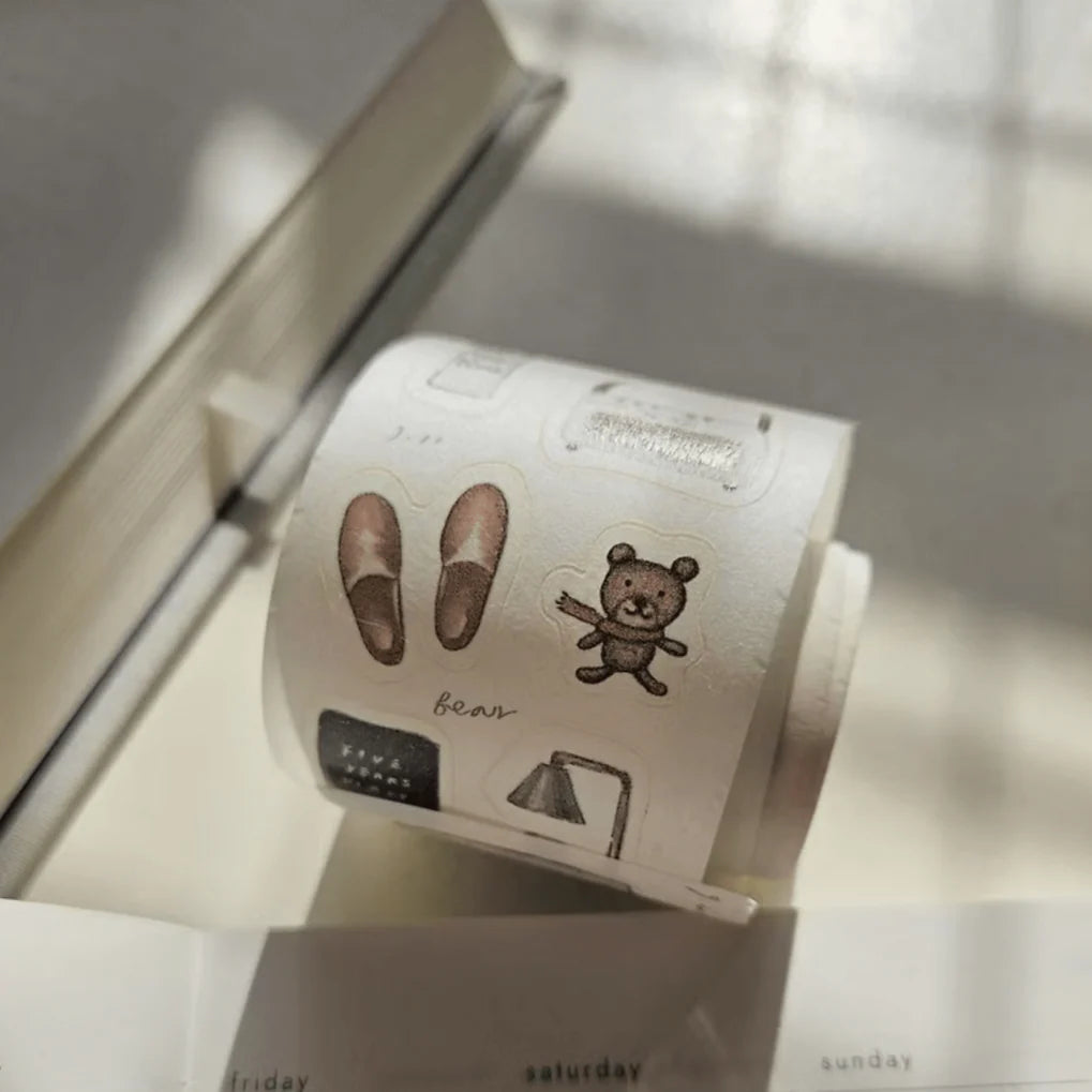 Yeoncharm Kiss-Cut Washi Tape - Comfy Home (Loop)