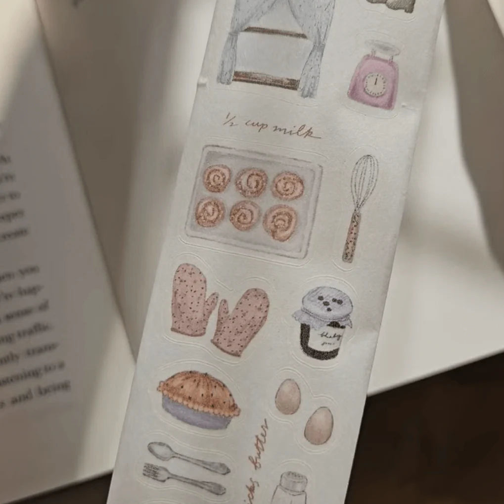 Yeoncharm Kiss-Cut Washi Tape - Grandma's Kitchen (Loop)