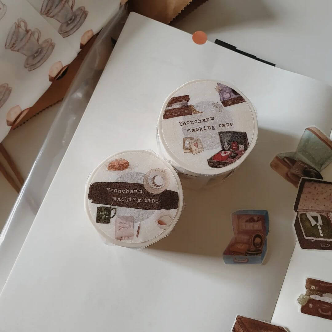 Yeoncharm Washi Tape - Midnight Tea Party (Loop)