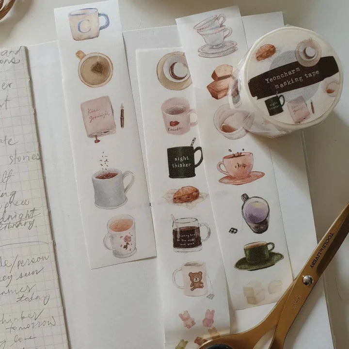 Yeoncharm Washi Tape - Midnight Tea Party (Loop)