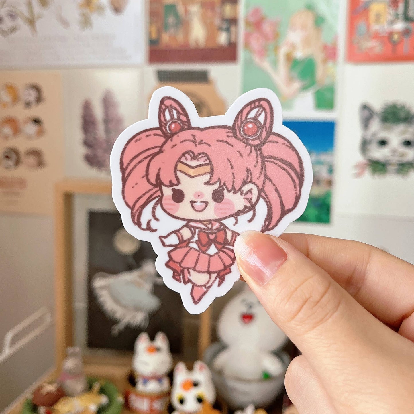 Cherry Rabbit Vinyl Die Cut Sticker - Sailormoon Series: Sailor Chibiusa