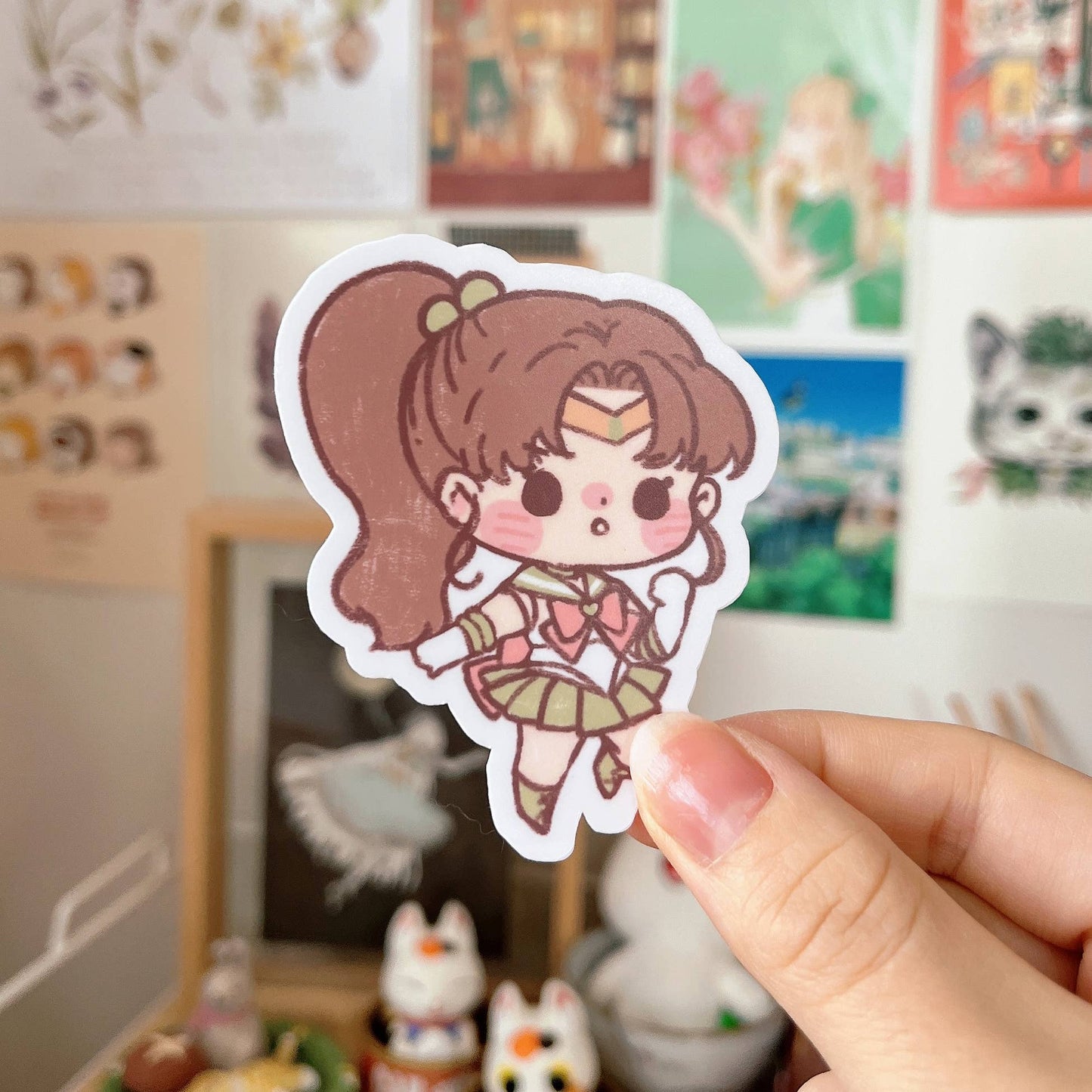 Cherry Rabbit Vinyl Die Cut Sticker - Sailormoon Series: Sailor Jupiter Sticker