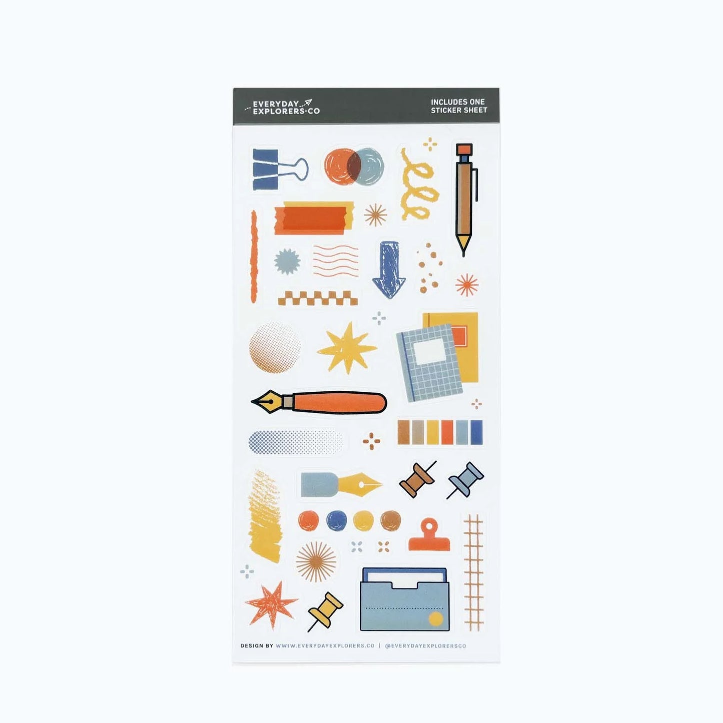 Everyday Explorers Co. Sticker Sheet - Pen & Paper