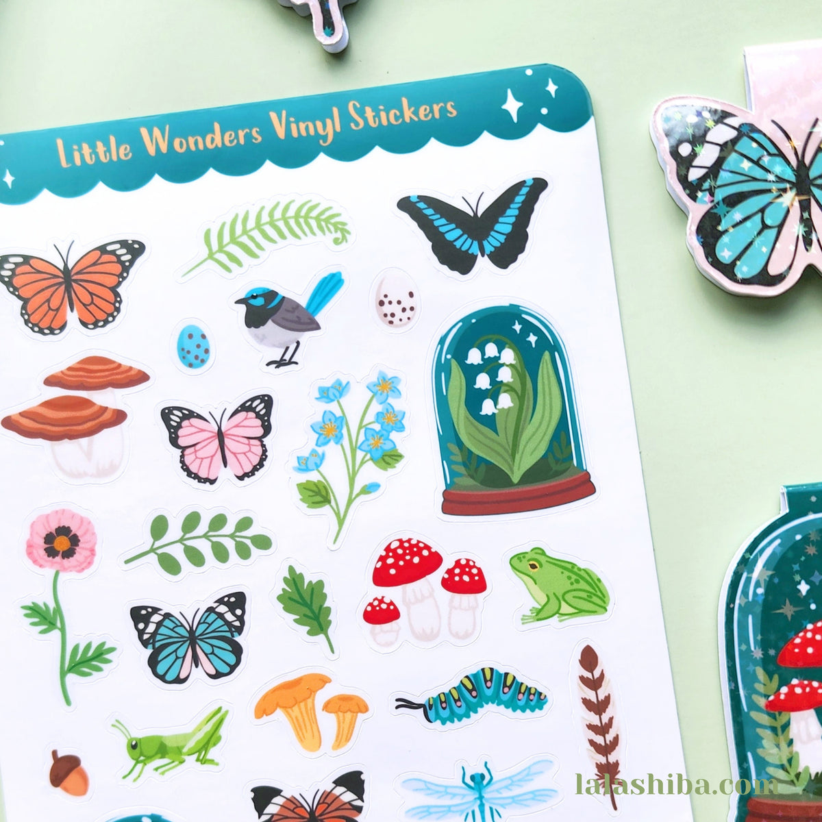 La La Shiba Sticker Sheet - Little Wonders