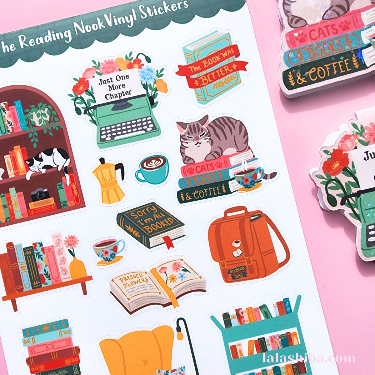 La La Shiba Sticker Sheet - The Reading Nook