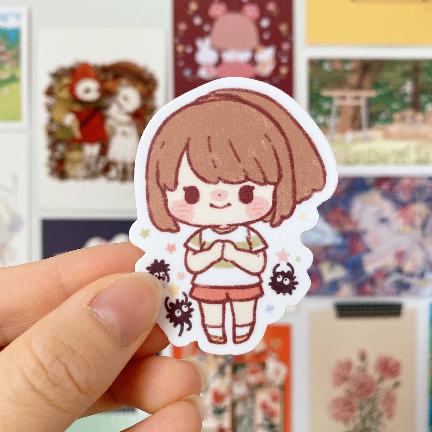 Cherry Rabbit Vinyl Die Cut Sticker - Studio Ghibli: Chihiro