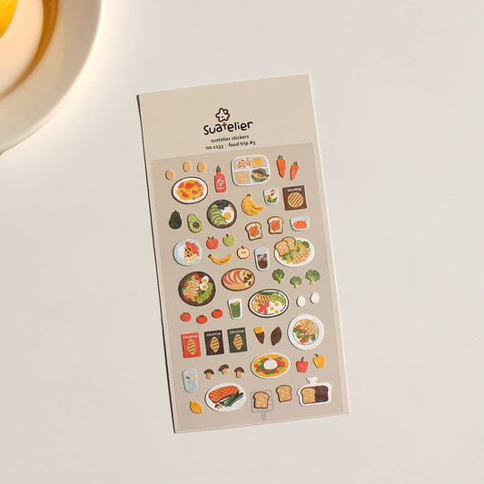 Suatelier Sticker Sheet - Food Trip #5