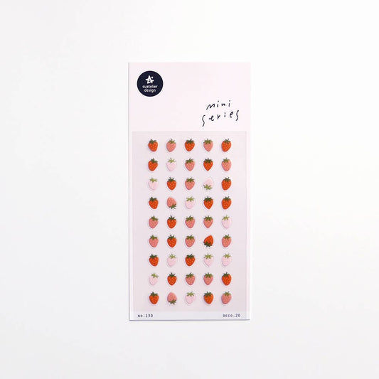 Suatelier Sticker Sheet - Deco 20 (Strawberries)