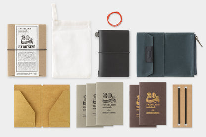 Traveler's Company 20th Anniversary Limited Set - Card Size - Black