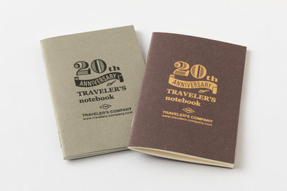 Traveler's Company 20th Anniversary Limited Set - Card Size - Brown