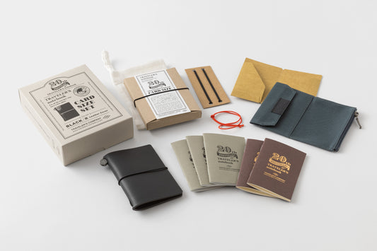Traveler's Company 20th Anniversary Limited Set - Card Size - Black