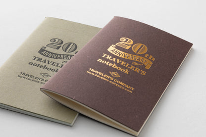 Traveler's Company 20th Anniversary Limited Set - Card Size - Brown