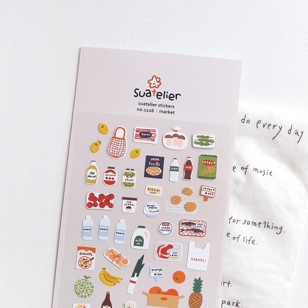 Suatelier Sticker Sheet - Market