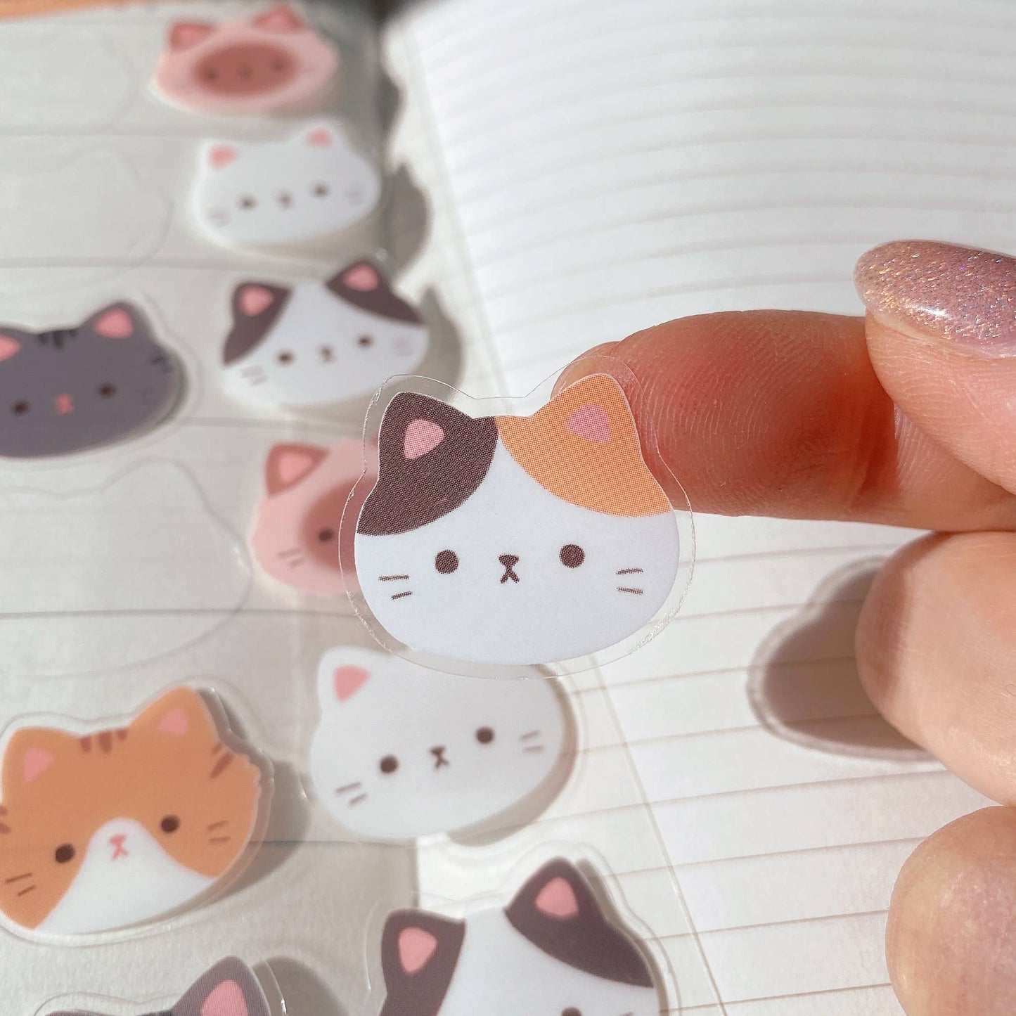 Cherry Rabbit Sticker Sheet - Cat Heads