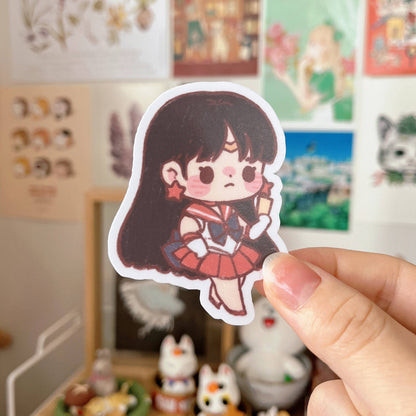 Cherry Rabbit Vinyl Die Cut Sticker - Sailormoon Series: Sailor Mars