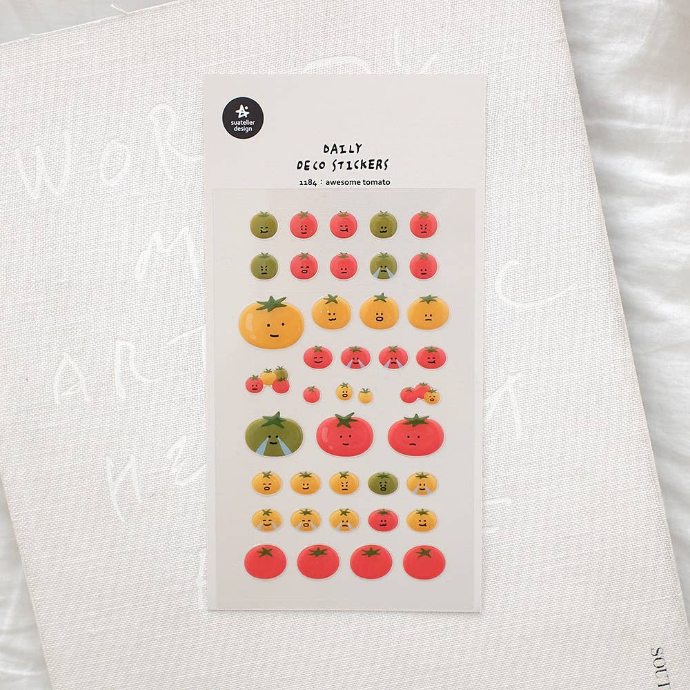 Suatelier Sticker Sheet - Awesome Tomato