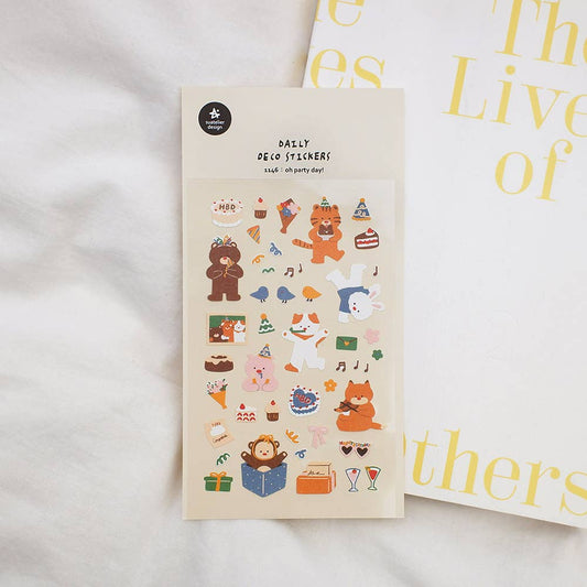 Suatelier Sticker Sheet - Oh Party Day!