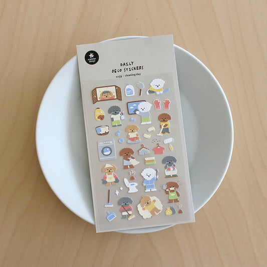 Suatelier Sticker Sheet - Cleaning Day
