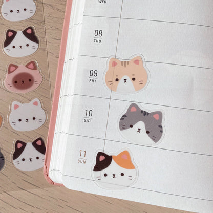 Cherry Rabbit Sticker Sheet - Cat Heads