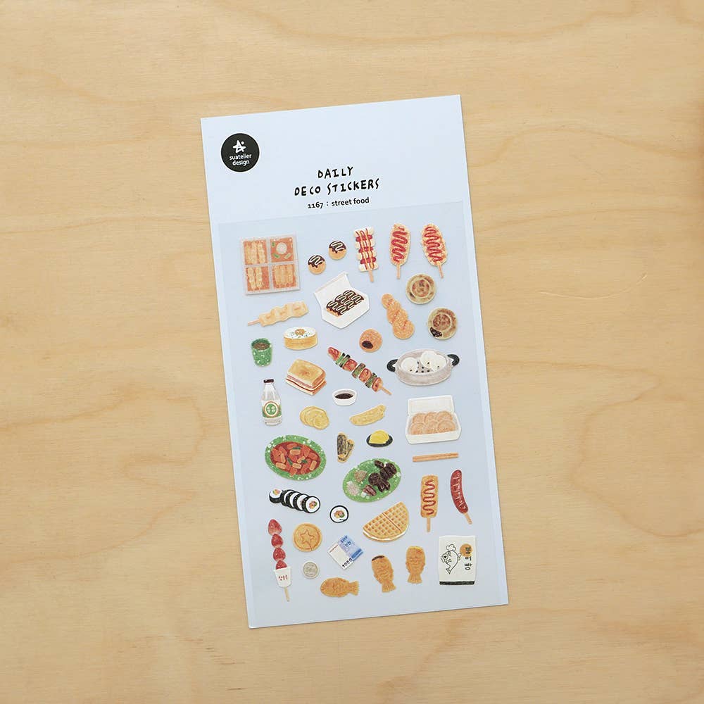 Suatelier Sticker Sheet - Street Food