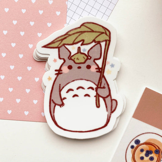 Cherry Rabbit Vinyl Die Cut Sticker - Studio Ghibli: Totoro