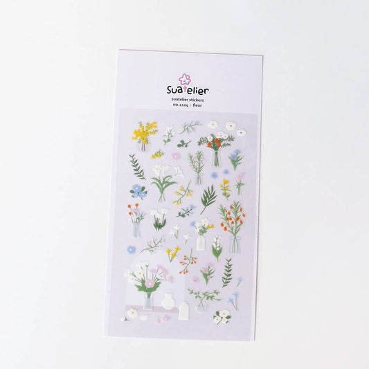 Suatelier Sticker Sheet - Fleur
