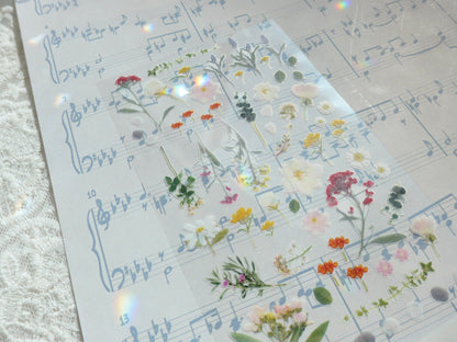 Suatelier Sticker Sheet - Flower Letter