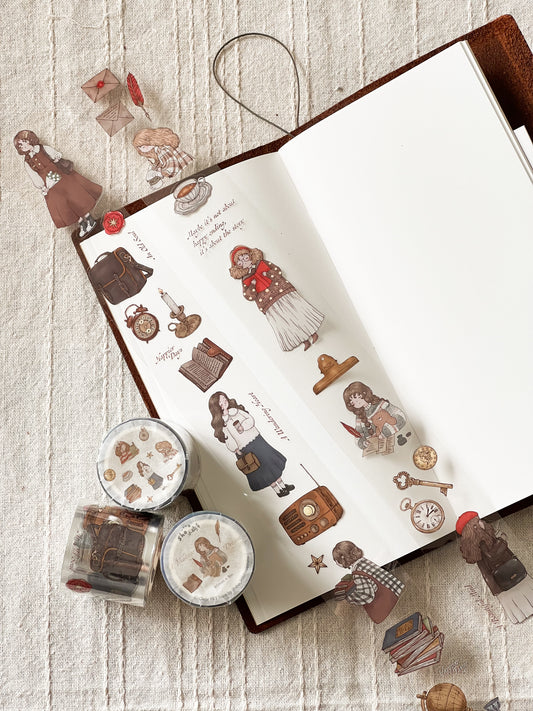 Sho Little Happiness Kiss-Cut PET Tape - A Vintage Dream