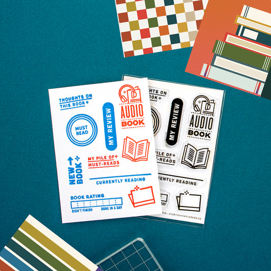 Everyday Explorers Co. Clear Stamps - All The New Books