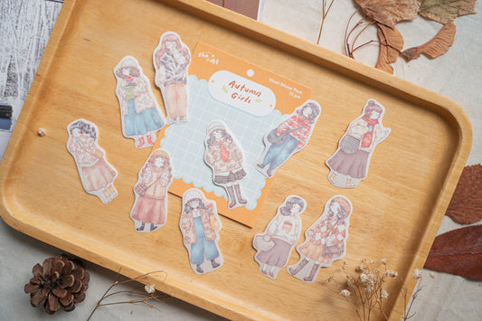 Sho Little Happiness Flake Stickers - Autumn Girls