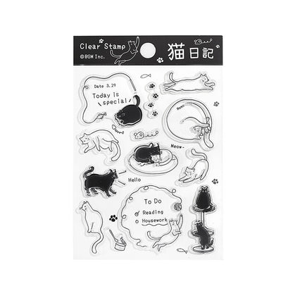 BGM Clear Stamps - Cat Diary