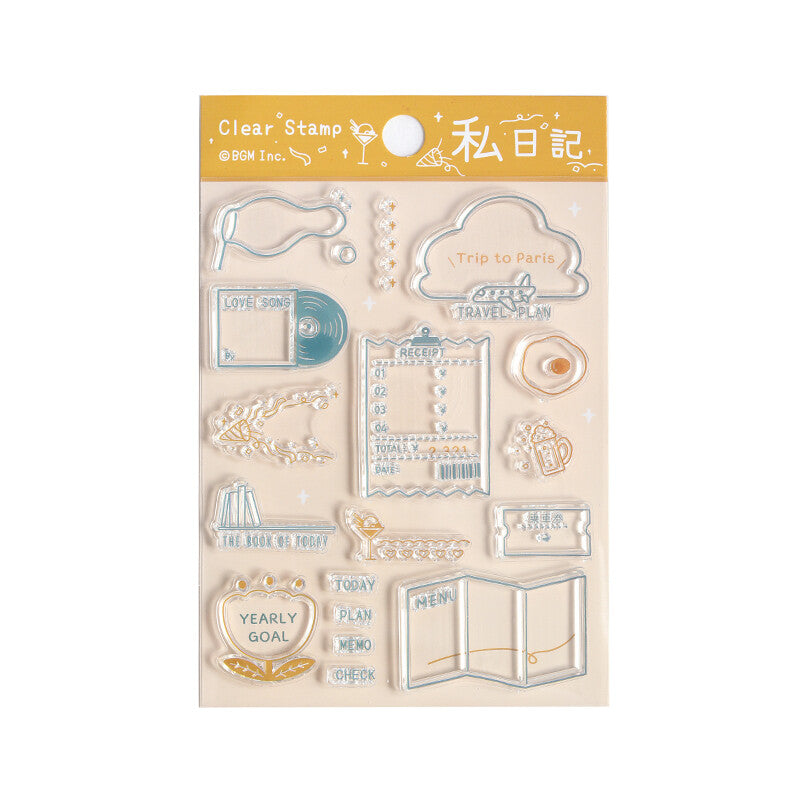 BGM Clear Stamps - My Diary