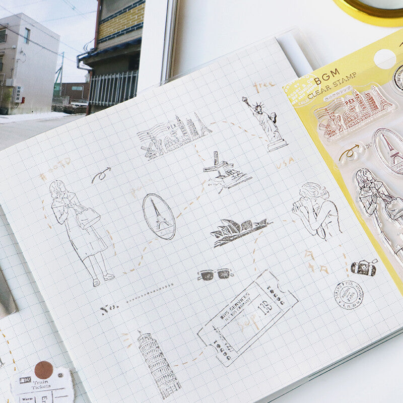 BGM Clear Stamps - Urban Travel